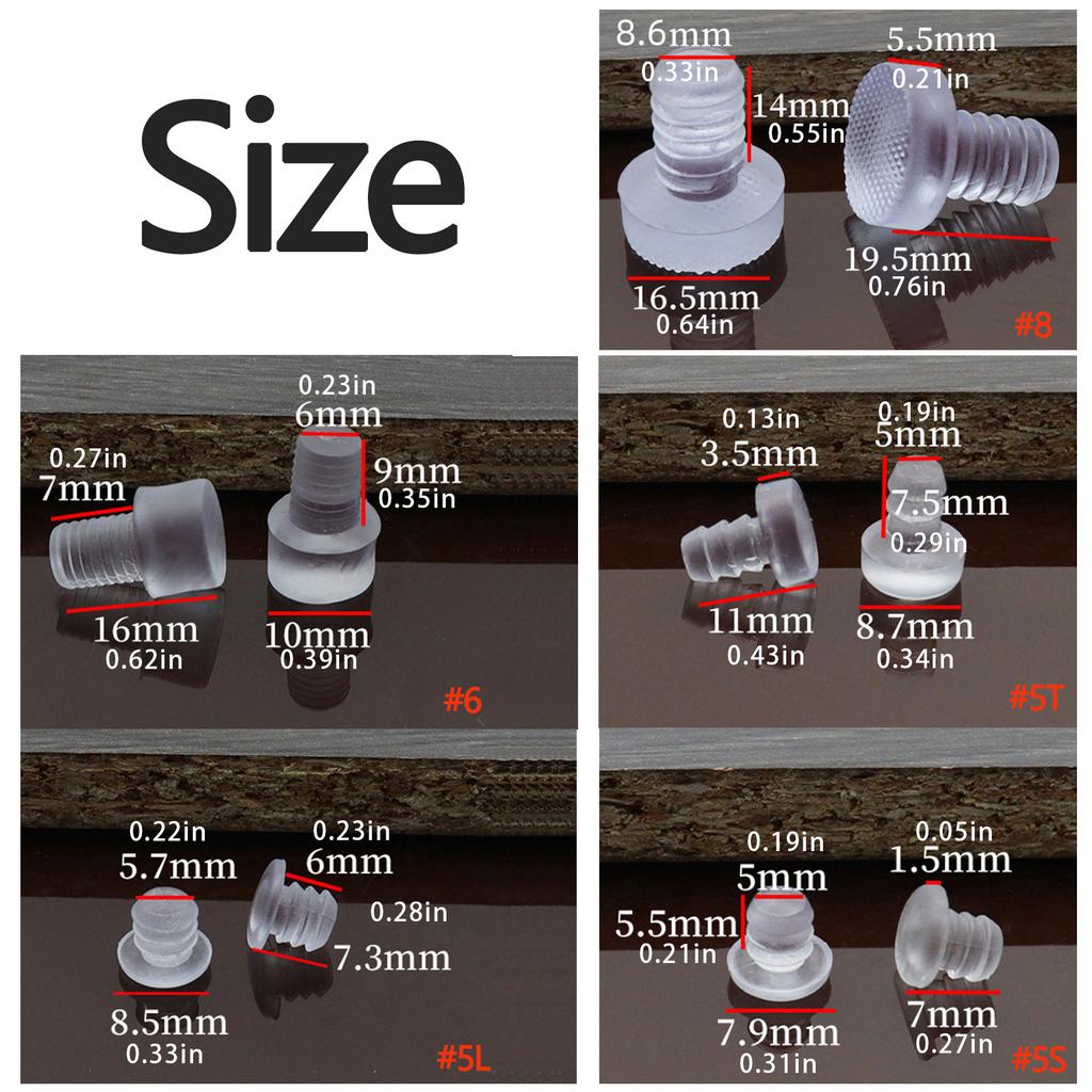 100pcs/set Table Chair Leg Feet Bottom Slide Pad Cabinet Door Guards Furniture Leg Protectors Set for Home & Office