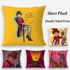Moive W-Wonka New Pillow Case Plush Fabric Soft Double Sided Print Sofa Cushion Cover Throw Pillow Covers