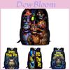 Nights At Freddy's Into The Pit Backpack Toy Bear 15 Inch Oxford Fabric For School Use