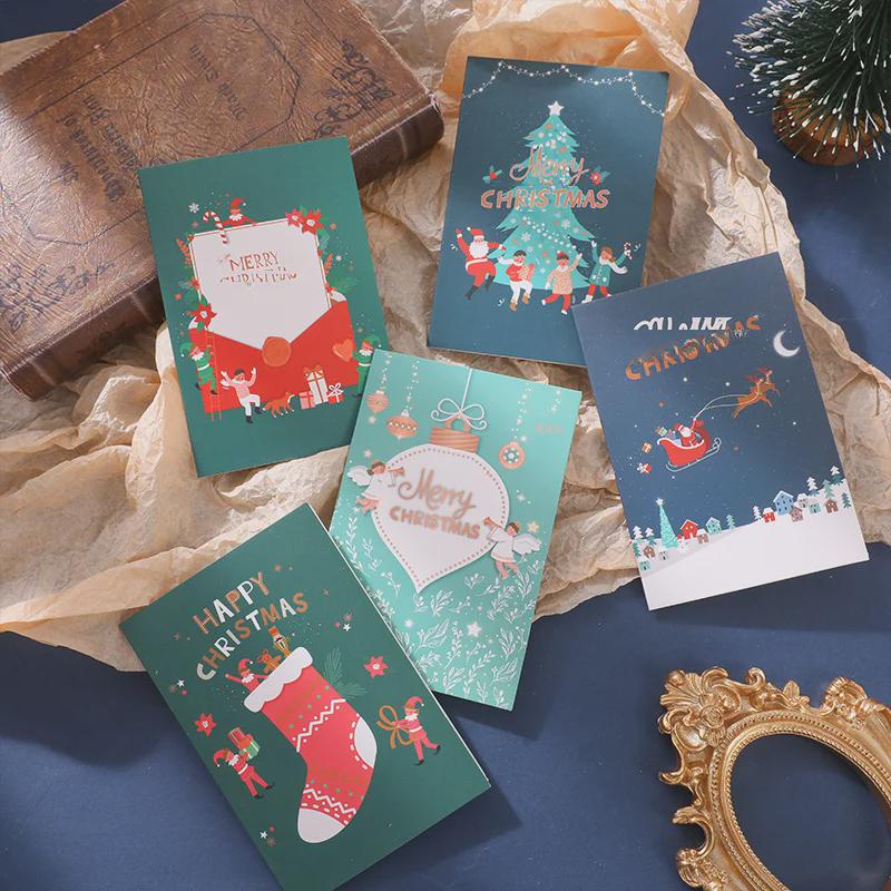 Feiertagsgrußkarte: Frohe Weihnachten und ein glückliches neues Jahr