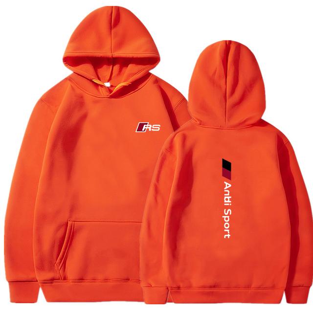 vlone orange moletom com capuz