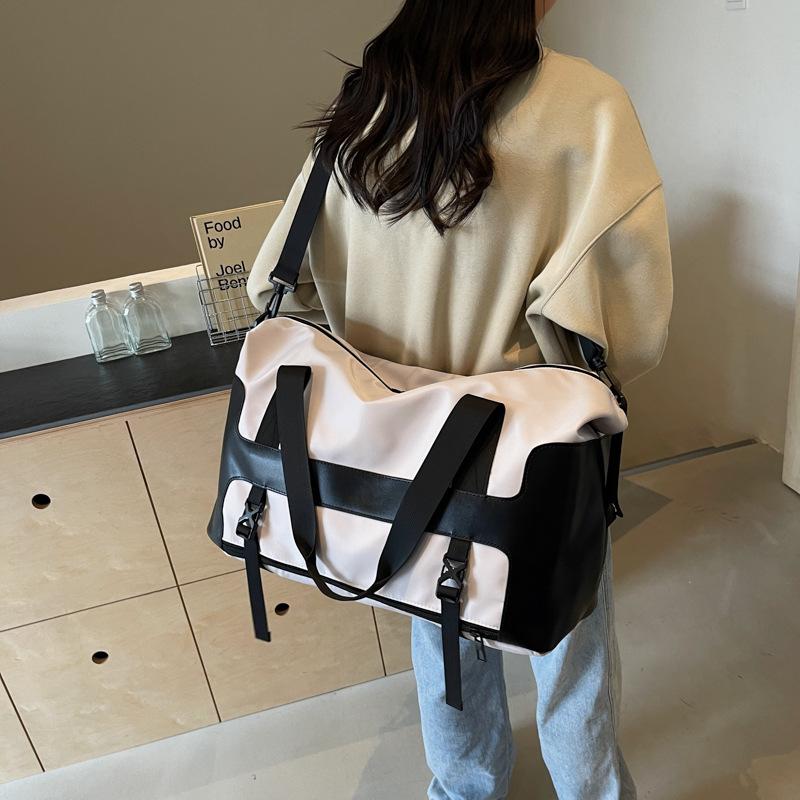 Dry and Wet Separation Trendy and Cool Fitness Bag Short-distance Outing Large Capacity Shoe Storage Handbag Bag Can Be Used To Cover Pull Rod