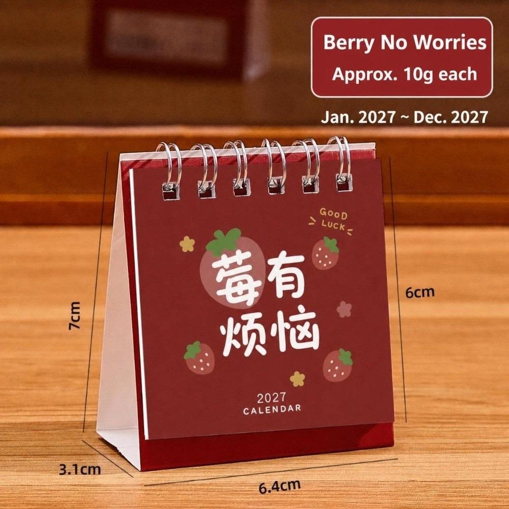 2027 Desktop Calendar Mini Memo Planner Durable Desk Calendar  Tabletop