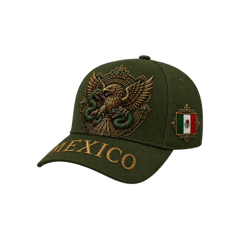POD un pezzo ordine minimo Cappellino da baseball messicano, cappellino a trasferimento termico design gratuito dal Messico