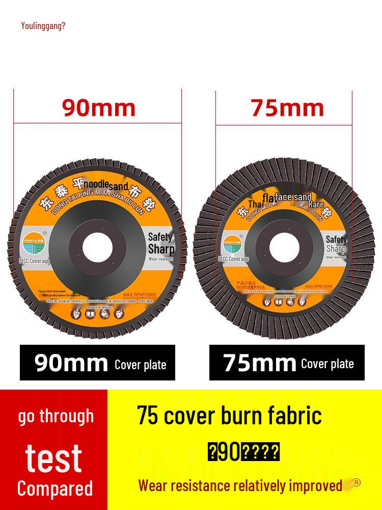 Flap Disc for Angle Grinder, Metal & Stainless Steel Polishing, Thousand Leaf Sanding Wheel