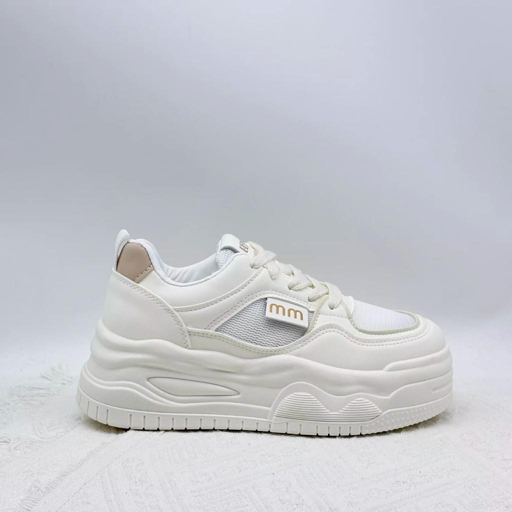 2025 spring Korean version of high-value dopamine platform white shoes women's new versatile shoes ins tide student board shoes