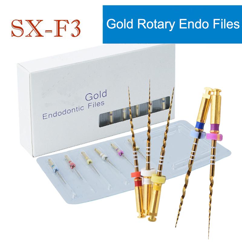 30 KS Zubní Pro- Zlaté Kónické Super Soubory Univerzální Pro Použití v Motoru Rotační Soubory Flexibilní Endodontické Materiály pro Kořenové Kanálky Použití v Zubním Lékařství