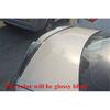 39" Glossy Black Pu Car Rear Roof Lip Trunk Spoiler Wing Lid Tail Sticker Trim