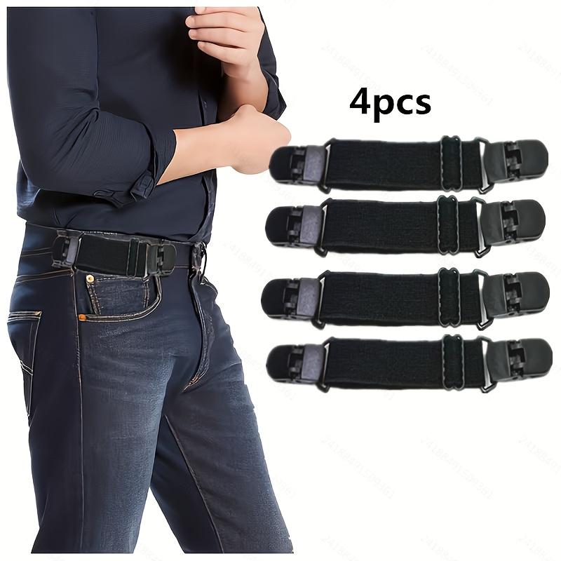 

4Pcs Elastic Hidden Belt – Adjustable Lazy Waist Tightening Strap for Pants, Simple & Portable, Unisex Design