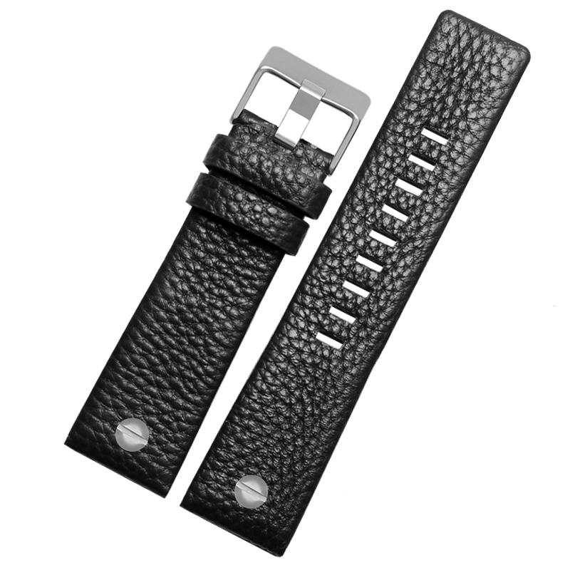 

Genuine Leather Watchband for Diesel DZ7257 1657 4323 7314 7313 7371 Watch Belt Strap 22 24 26 27 28 30mm Black Brown White Band 32mm