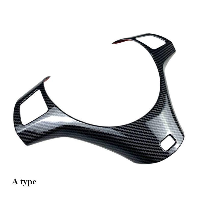 1 PCS Car Steering Wheel Trim For BMW 3 Series E90 E91 E92 E93 2005-2012 Car Steering Wheel Cover Decoration Frame Carbon Fiber