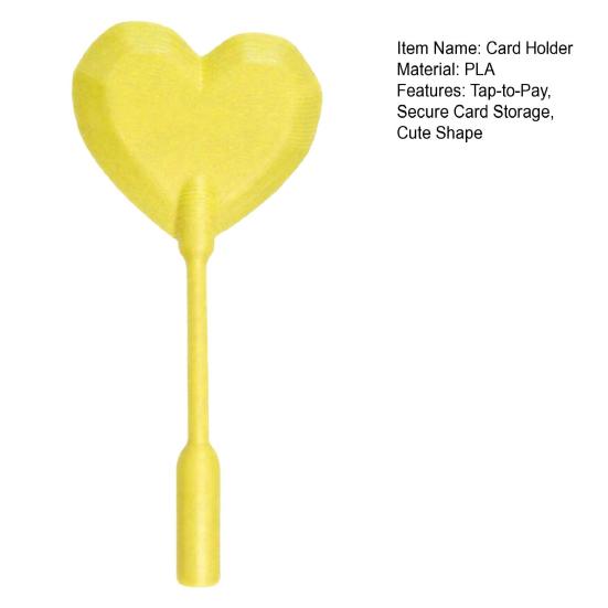 Credit Card Wand Tap To Pay Card Holder Wand Star Heart Shape 3D Printed Contactless Payment Card Holder for Credit Debit Gift Card