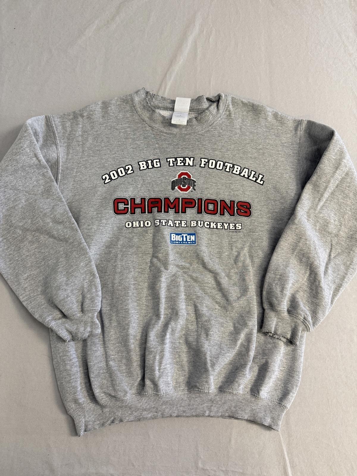 Vintage Ohio State Buckeyes Football Crewneck Champions 2002 XXXL