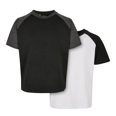 Urban Classics Boys Contrast Raglan T-Shirt (Pack of 2)