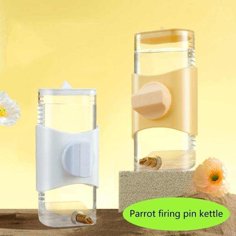 Y5JC Pet Drinking Bottle Plastic Water Drinking Bowl for Parrot Pet Water Dispenser