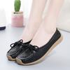 2025 New Women Shoes Moccasins Women Flats Loafers Genuine Leather Female Shoes Slip On Hollow Out Flat Bottomed Mother Shoe Cas