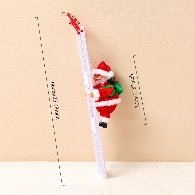 PVC Santa Claus Electric Toy Climb Beads Climb Ladder Climb Chimney Santa Claus Christmas Fun Gift Gifts