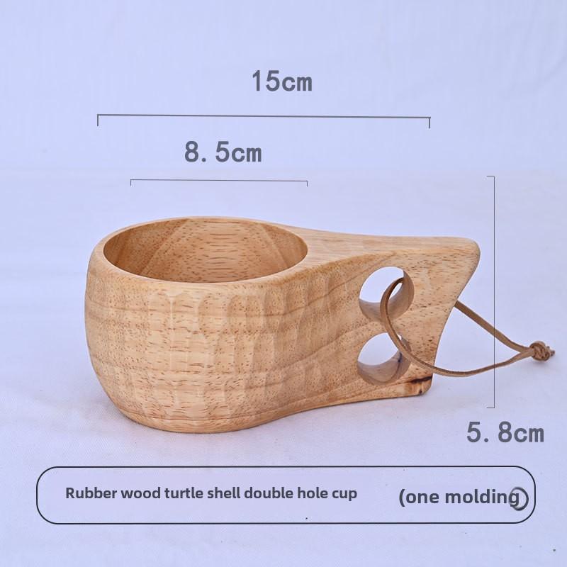 Creative Milk Cup Outdoor Wooden Cup Wooden Finnish Cup Portable Universal Cup
