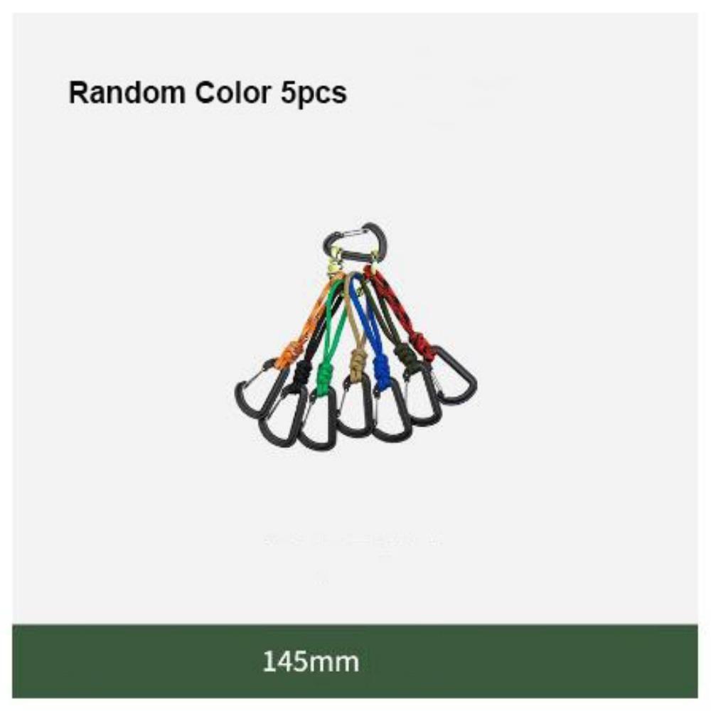 

5pcs 7-Core Umbrella Rope Hook Multifunction Key Ring Carabiners Outdoor Camping Sports Accessories 5