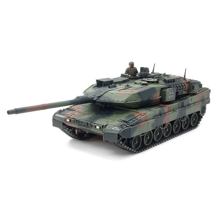 Tamiya 1/48 Military Miniature Series No. 72 Leopard 2 A7V German Army Main Battle Tank Plastic Model 32607 (Tank) Pre-colored 23.4 Cm X 8