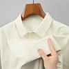 Dmao Kurzarm-POLO-Shirt, atmungsaktives T-Shirt aus reiner Baumwolle für Herren, Business Casual Revers-Oberteil
