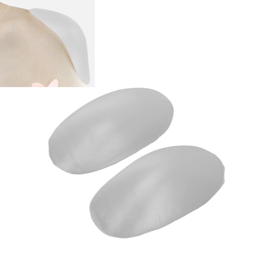 2pcs Shoulder Pads Soft Silicone Self Adhesive Prevent Slip Reusable Shoulder Push Up Pads