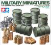 Tamiya Military Miniature Series 186 German Army Drum Can Set Plastic Model 35186 1/35 No.