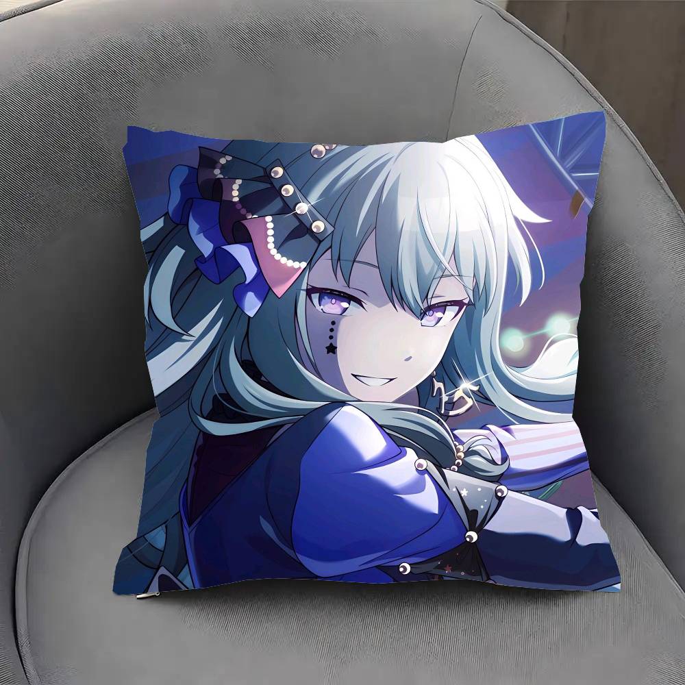 Anime Kusanagi Nene P-Project Kuddfodral Mode Fyrkantigt Kuddfodral Sovrum Soffrum Ins Dekoration Fritid