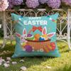 Holiday Easter Cushion Cover Home & Car Dual-Scene Pillow Cover: Reversible For Premium Comfort