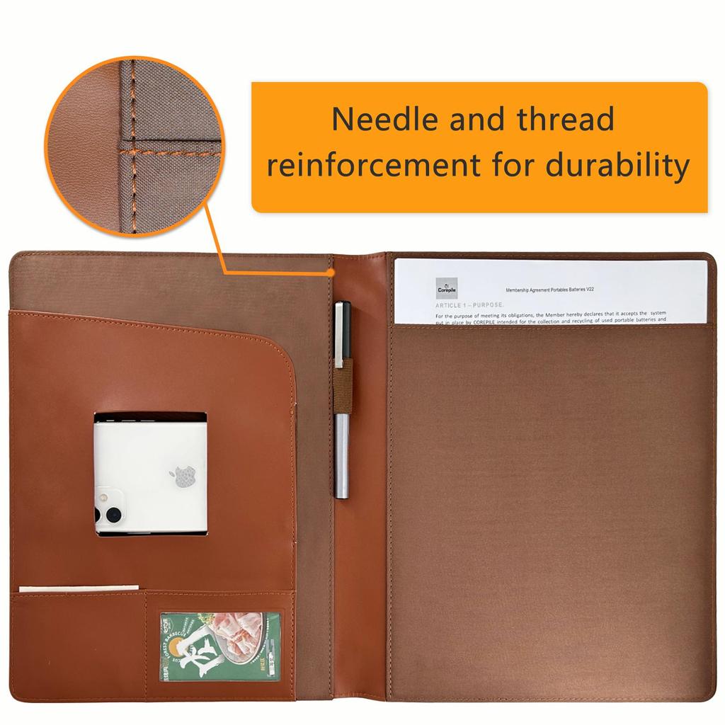 Business Padfolio Organizer Document Planner Portfolio Binder Storage Pocket