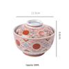 Gaiwan en Céramique Japonaise Bain-Marie Soupe & Dessert Bol avec Couvercle & Assiette Ensemble