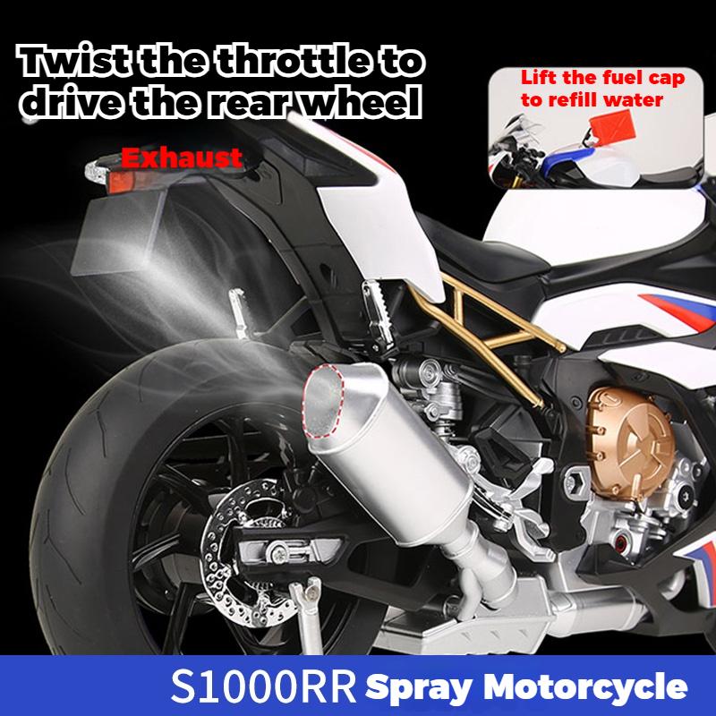 Spray 1/6 BMW S1000RR Alloy Metal Diecast Motorcycle Car Model Toys Boy Children's Toy Perfect Birthday Gift for Holiday Collect