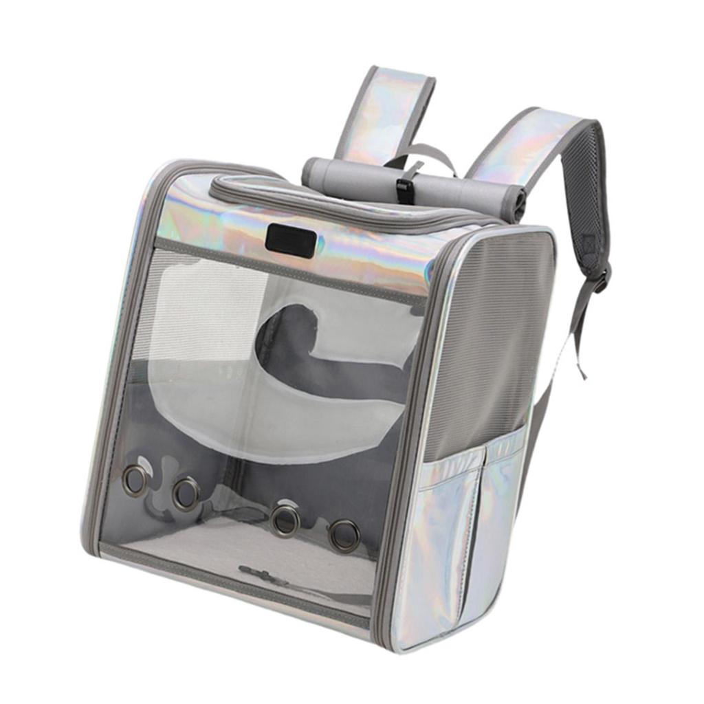 Portable Pet Cat Carrier Backpack Travel Bag with Shoulder Strap Transparent Window Tote Breathable for Kitten Puppy Travel