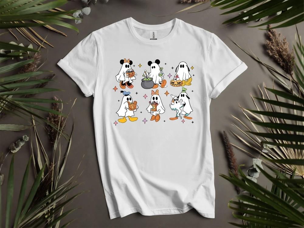 

Mickey s Friends Cosplay Ghost T-shirt T shirt Men Women Unisex Tshirt K943 M
