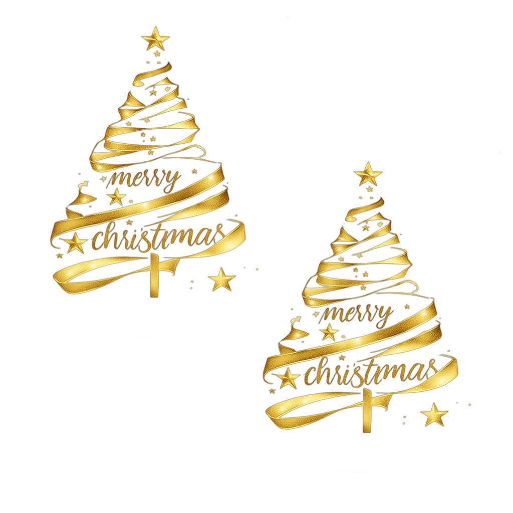 Christmas Window Clings Ball Pine Needle Window Decal Static Window Stickers Christmas Decorations for Holiday Party