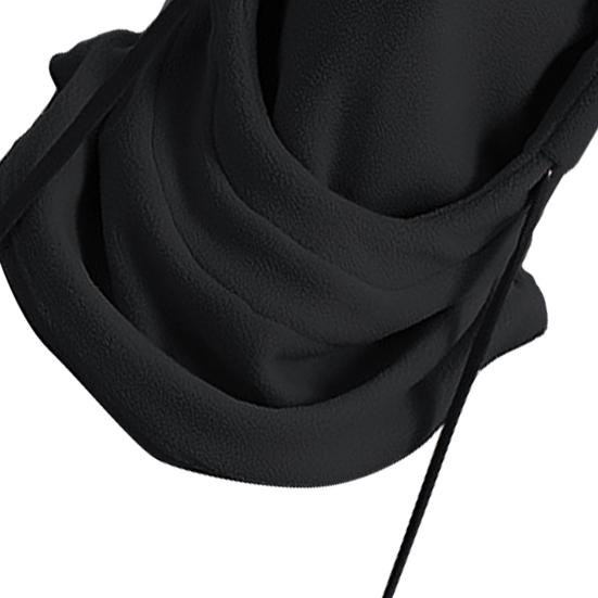 Practical Cycling Face Cover Hat Set Thick Drawstring Keep Warm