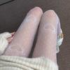 Fishnet Stocking Ultra-Thin Decorative White Sweet Heart Ladies Fishnet Sock Pantyhose for Spring Summer