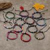 Unique Patterns Woven Wristband Trendy Multicolor Bracelet Colorful Handcrafted Jewelry for Music Festivals and Holidays