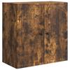 Wall Mounted Cabinet Smoked Oak Finish 59 X 31 X 60 Cm Engineered Wood