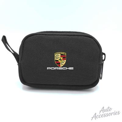 Pouzdro na klíče od auta Klíčenka Mini úložná taška na klíče Taška na sluchátka USB se zipem Pro Boxster Cayman Cayenne 911 Macan Panamera Samolepka