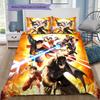 Justice League Charaktere Bettwäsche-Set, 1 Bettbezug & 2 Kissenbezüge, Heim-Schlafzimmer, Perfektes Geschenk für Fans