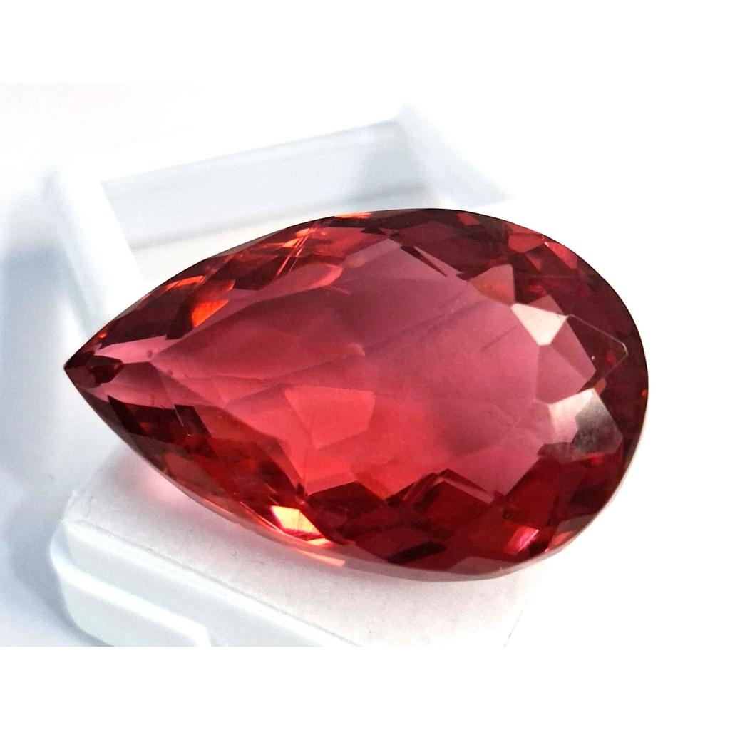 Fabulous Rubellite Tourmaline Natural Pear Cut 61-63 Ct Certified Gemstone