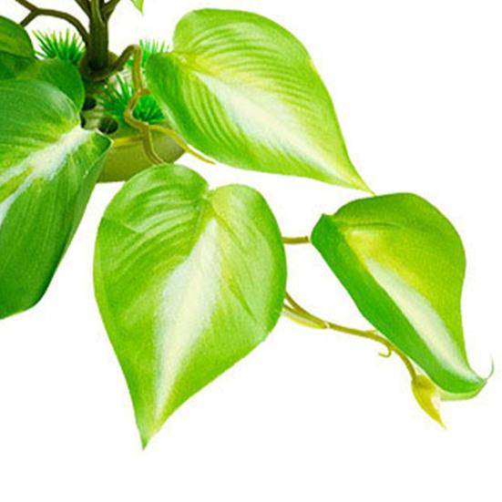 Reptilienbecken Künstliche Pflanzen Dekoration Chamäleon Eidechse Laubfrosch Schildkröte Terrarium Zubehör Tier Sonnenplatz mit Saugnapf