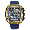 Yalalusi Luxury Sports Men'S Watch Hollow Chronograph Men'S Watch Silicone Strap Tk Watch
