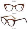 European Fashion Cat Eye Anti-Blue Light Propionate Glasses for Versatile Slimming Effect