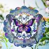 Wind Spinners Metal Butterfly - Butterfly Gifts for Women Mom Grandma Wife, Hanging Wind Spinner for Outdoor & Indoor Decorations, 12 Inch 3D Wind