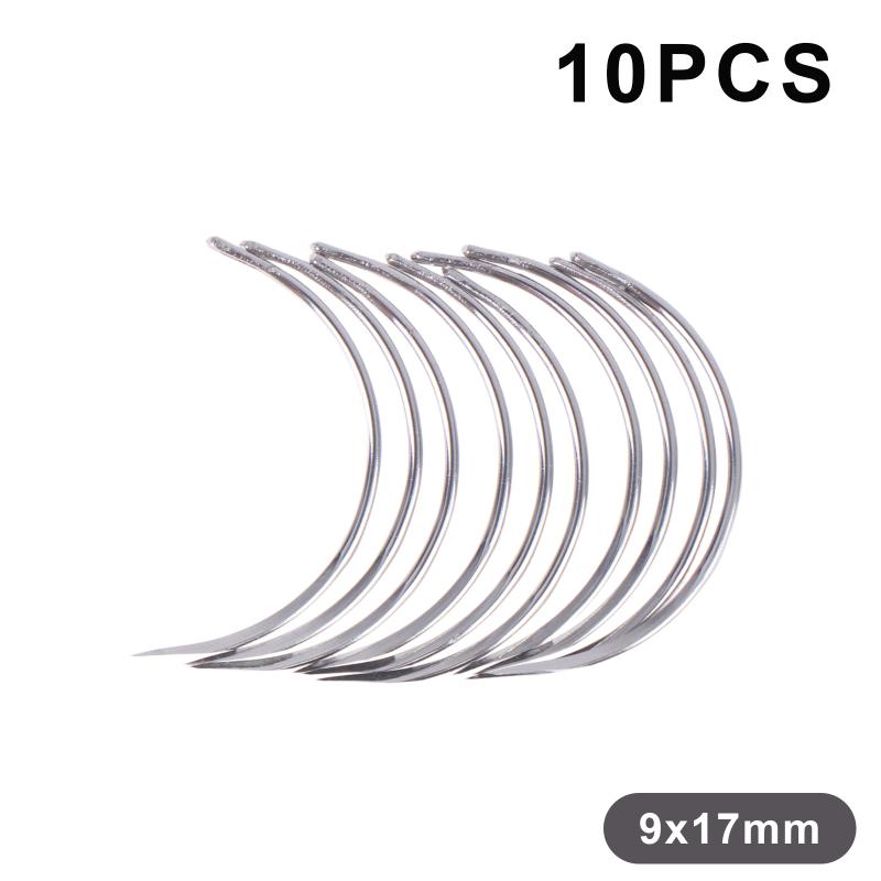 6/10Pcs Suture Surgical Tool Durable Metal 1/2 Corner Medical Needle Double Eyelid Medical Science Diy Accessories