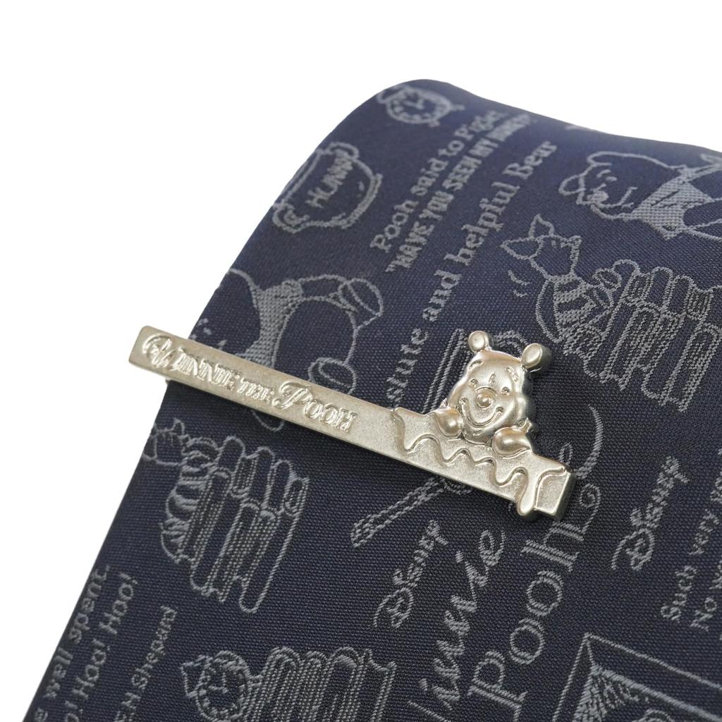 Tie Tie Bar Box Set the Pooh Calligraphy Pattern x Hiyokkori Tie [Disney] & (Winnie Bar)