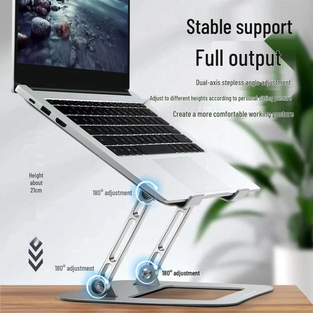 Foldable Alloy Steel Laptop & Tablet Stand for Video Conferencing