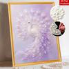 Pearl Art Painting Kit for Adults and Beginners Elegant Peacock Sparkling Painting Craft Home Wall Decor Handmade Gift